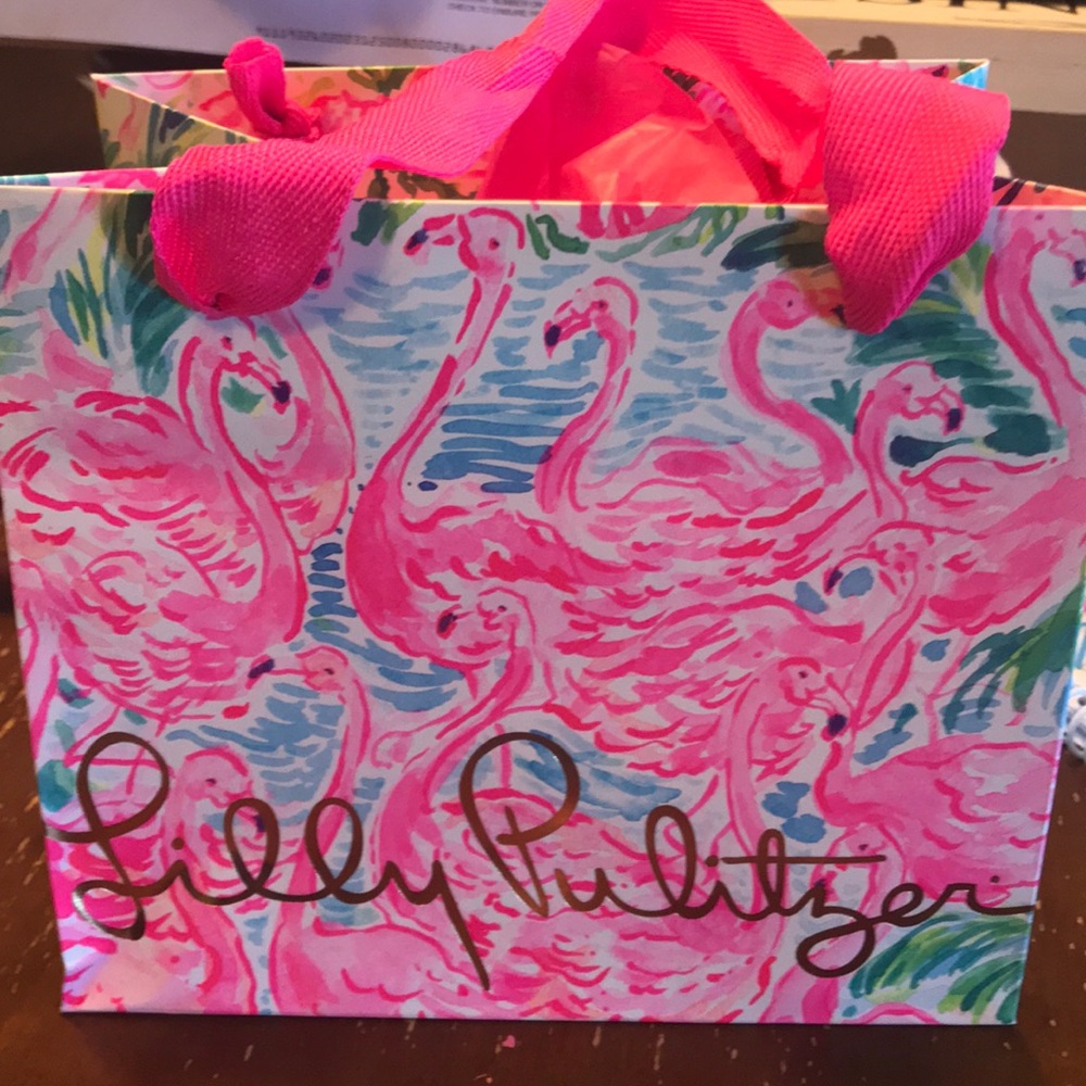 NWOT Lilly Pulitzer Leopard earrings with gift bag